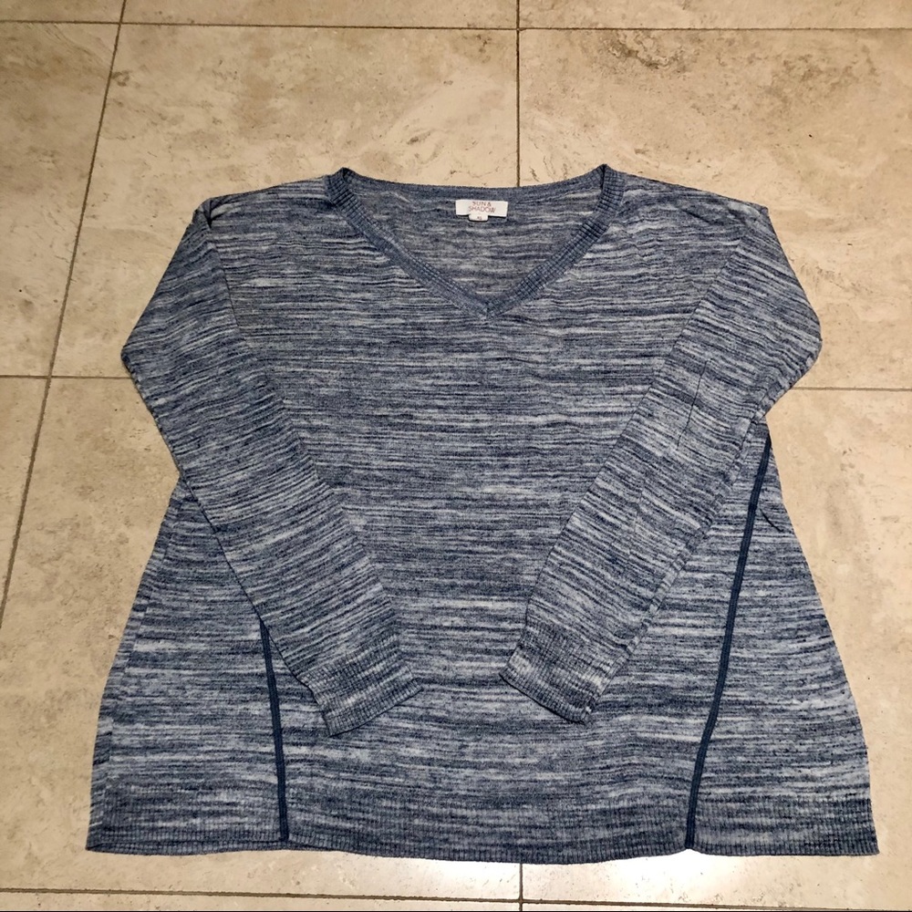 Sun & Shadow Blue Sweater